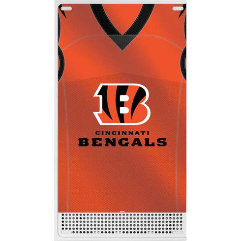 NFL Cincinnati Bengals Team Jersey Xbox Series S Console Skin